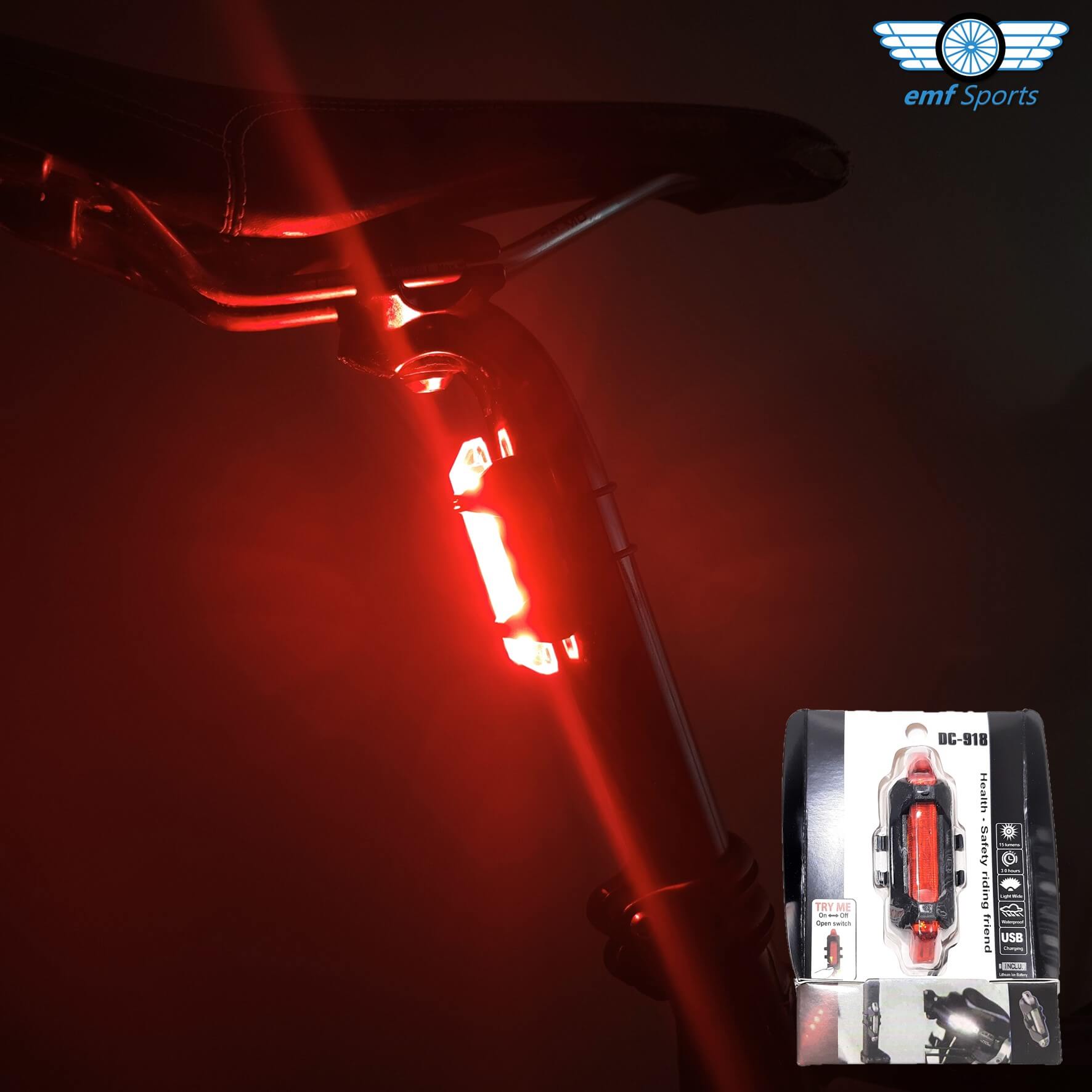 DC918 USB Rechargeable LED Bike Lights