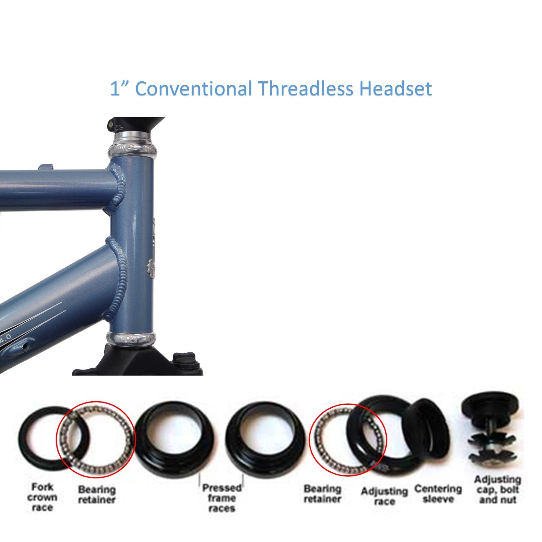 Threadless Fork Threaded Headset Adjustment Adjusting Threadless