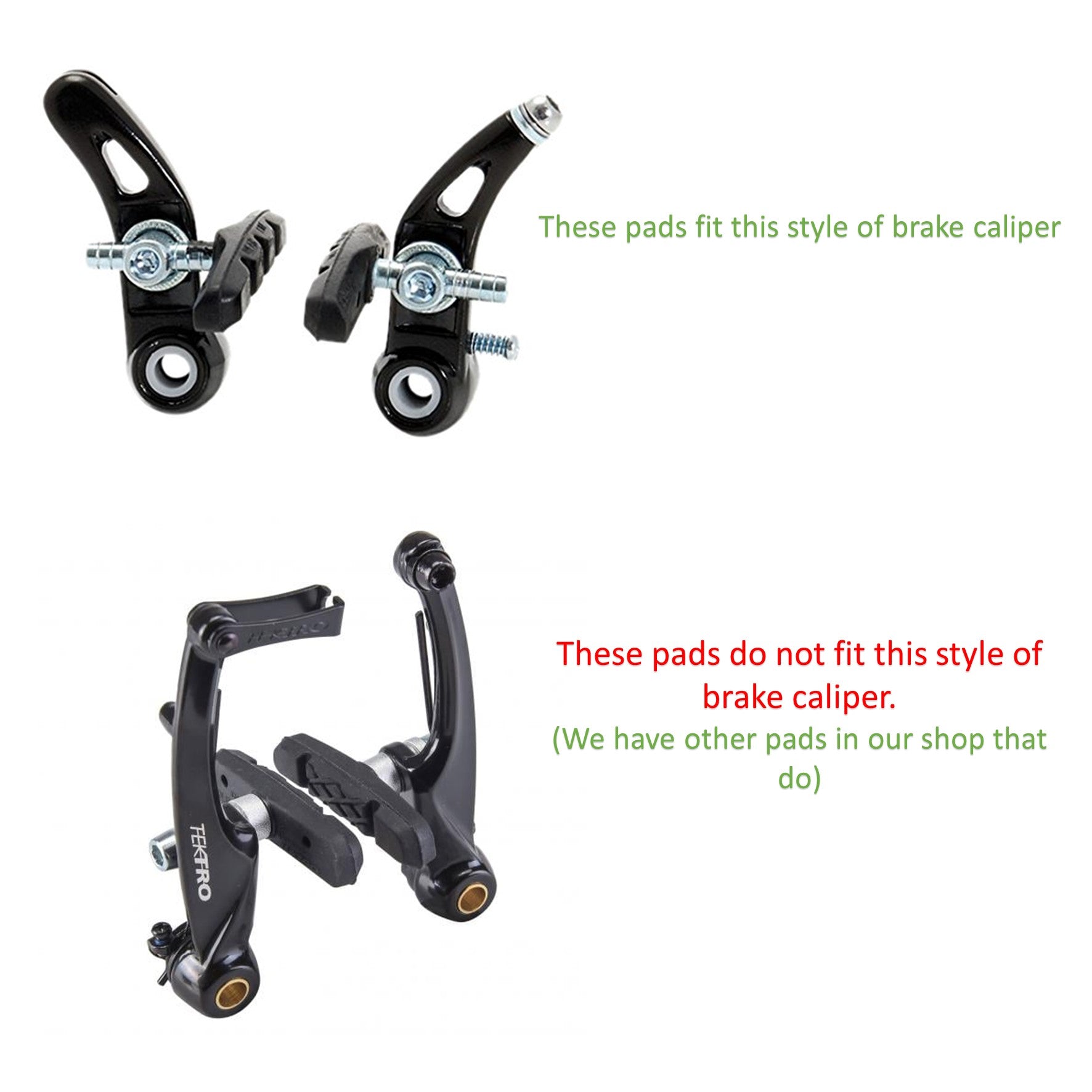 55mm Cantilever Brake Pads For Bikes & Cycles (Unthreaded Post Pair)