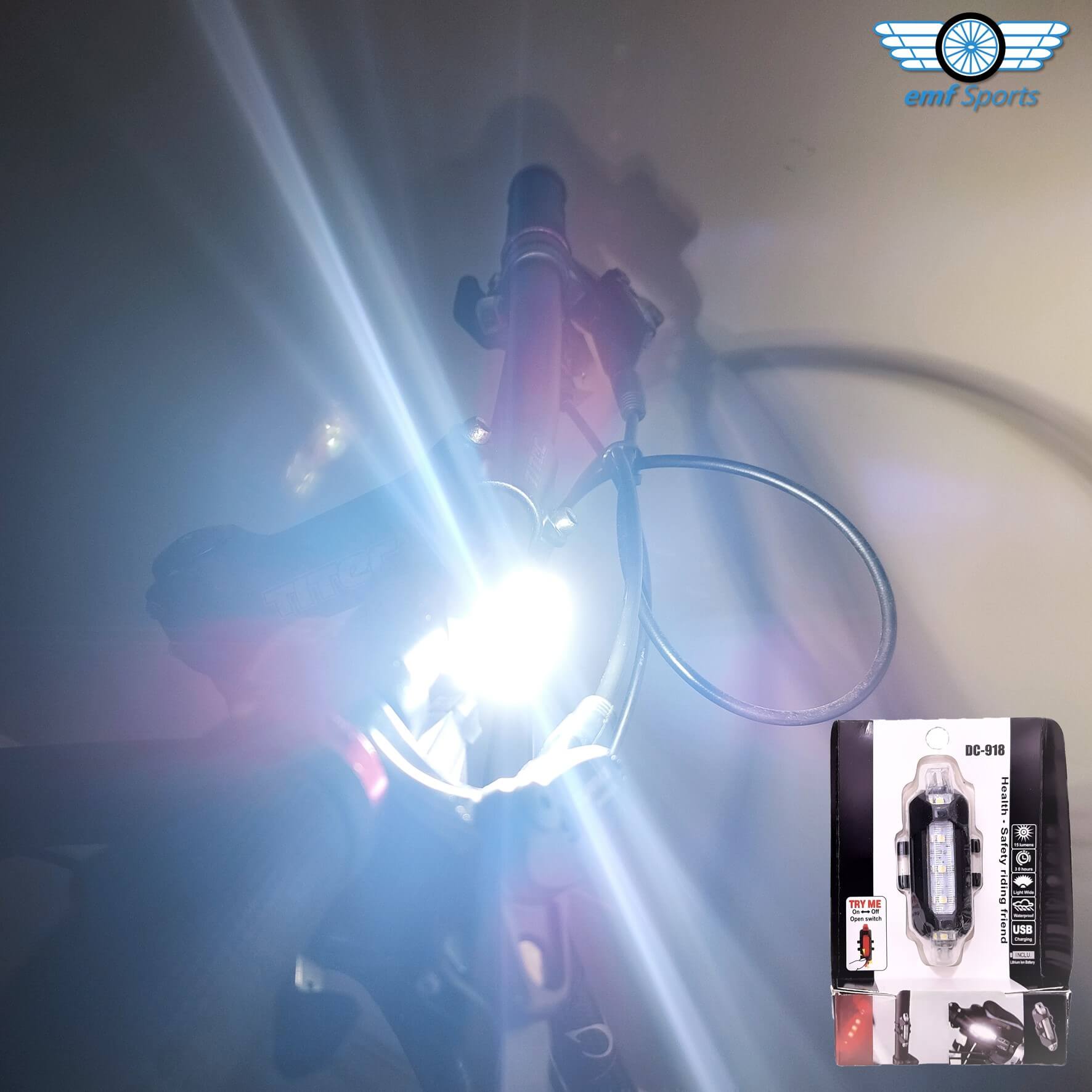 DC918 USB Rechargeable LED Bike Lights